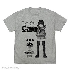 搖曳露營△ (大碼)「志摩凜」混合灰色 T-Shirt "Rin Shima" T-Shirt / MIX GRAY-L【Laid-Back Camp】