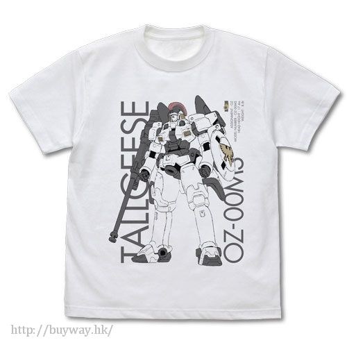 機動戰士高達系列 : 日版 (大碼)「多魯基斯」白色 T-Shirt