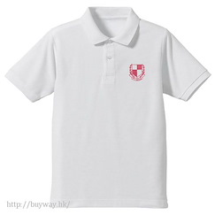 偶像大師 灰姑娘女孩 (大碼)「Pink Check School」白色 Polo Shirt Pink Check School Polo Shirt / WHITE - L【The Idolm@ster Cinderella Girls】