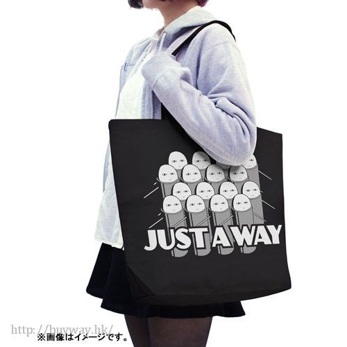 銀魂 : 日版 「Just a Way」黑色 大容量 手提袋
