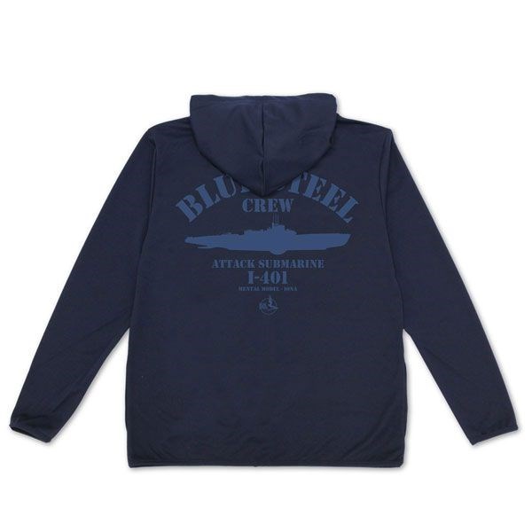 蒼藍鋼鐵戰艦 : 日版 (大碼)「BLUE STEEL CREW」藍色 薄身 外套