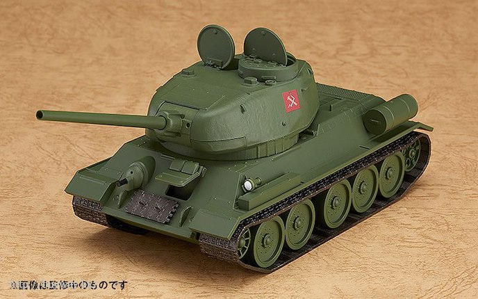 少女與戰車 : 日版 「T-34/85」Q版 黏土人