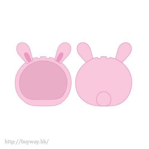 周邊配件 : 日版 「小兔」粉紅 小豆袋饅頭 頭套裝飾