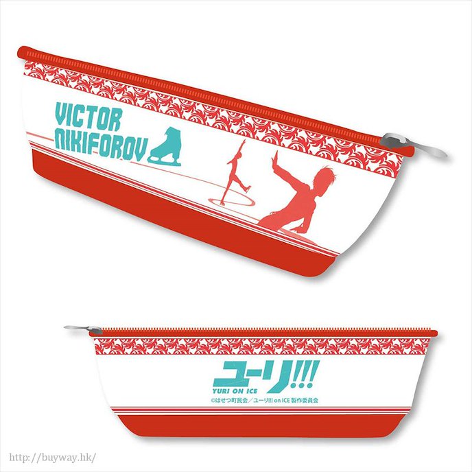 勇利!!! on ICE : 日版 「維克托·尼基福羅夫」白紅色 船形筆袋