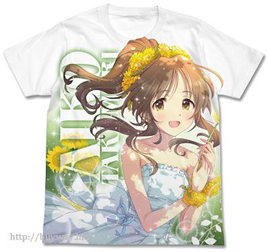 偶像大師 灰姑娘女孩 (加大)「高森藍子」全彩 白色 T-Shirt Yurufuwa Otome Aiko Takamori Full Graphic T-Shirt / WHITE - XL【The Idolm@ster Cinderella Girls】