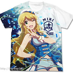 偶像大師 白金星光 (大碼)「星井美希」全彩 白色 T-Shirt Miki Hoshii Full Graphic T-Shirt / WHITE - L【The Idolm@ster Platinum Stars】