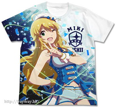 偶像大師 白金星光 (中碼)「星井美希」全彩 白色 T-Shirt Miki Hoshii Full Graphic T-Shirt / WHITE - M【The Idolm@ster Platinum Stars】