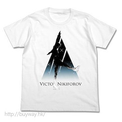 勇利!!! on ICE (加大)「維克托·尼基福羅夫」白色 T-Shirt Victor Nikiforov T-Shirt / WHITE - XL【Yuri on Ice】