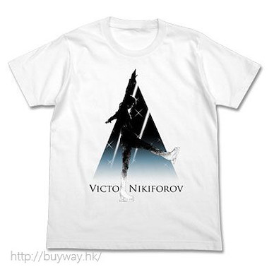 勇利!!! on ICE (細碼)「維克托·尼基福羅夫」白色 T-Shirt Victor Nikiforov T-Shirt / WHITE - S【Yuri on Ice】