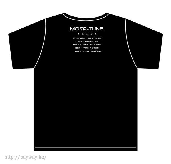 深夜偶像！MOSA-TUNE : 日版 (均碼)「我們是午夜偶像！」黑色 T-Shirt