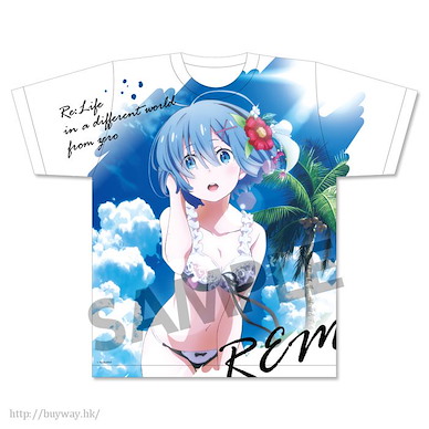 Re：從零開始的異世界生活 (細碼)「雷姆」水著 全彩 T-Shirt Full Graphic T-Shirt Rem (S Size)【Re:Zero】
