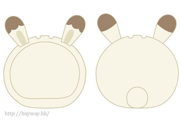周邊配件 : 日版 「小兔」奶茶啡 小豆袋饅頭 頭套裝飾