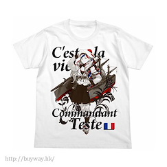艦隊 Collection -艦Colle- : 日版 (細碼)「Commandant Teste」白色 T-Shirt