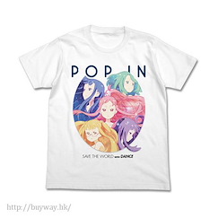 POP IN Q : 日版 (細碼)「POP IN Q」白色 T-Shirt