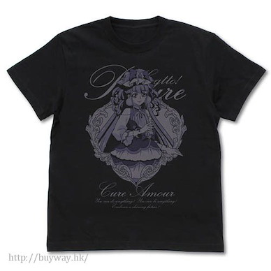 光之美少女系列 (細碼)「露露·艾莫爾」黑色 T-Shirt Cure Amour T-Shirt / BLACK - S【Pretty Cure Series】