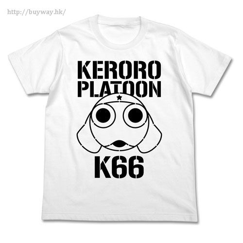 Keroro軍曹 : 日版 (加大)「Keroro」K66 白色 T-Shirt