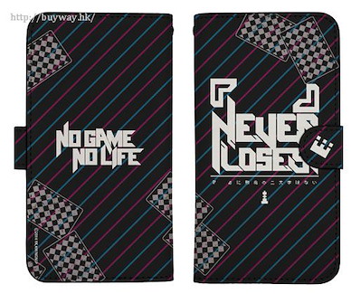 遊戲人生 「『』NEVER LOSES」158mm 筆記本型手機套 (iPhone6plus/7plus/8plus) 『　　』Never Loses Book-style Smartphone Case 158【No Game No Life】