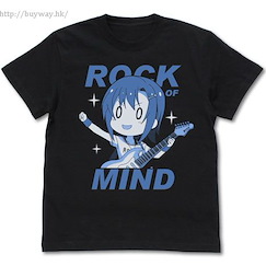 偶像大師 灰姑娘女孩 : 日版 (細碼)「多田李衣菜」ROCK OF MIND 黑色 T-Shirt