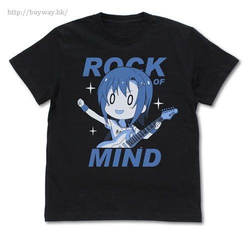 偶像大師 灰姑娘女孩 : 日版 (中碼)「多田李衣菜」ROCK OF MIND 黑色 T-Shirt