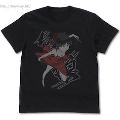 鬼太郎 : 日版 (大碼)「猫娘」黑色 T-Shirt