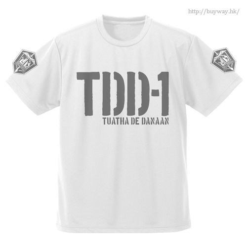 驚爆危機 : 日版 (大碼)「TDD-1」吸汗快乾 白色 T-Shirt