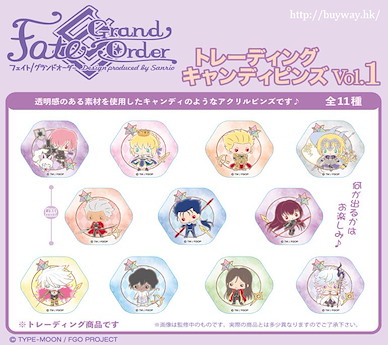 Fate系列 Design by Sanrio 糖果徽章 Vol.1 (11 個入) Design produced by Sanrio Candy Pins Vol. 1 (11 Pieces)【Fate Series】