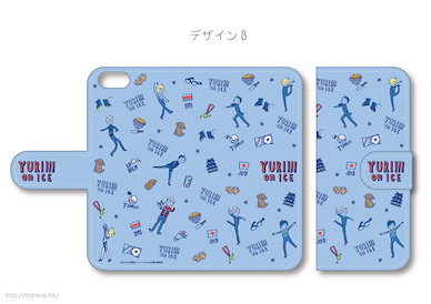 勇利!!! on ICE 藍色 iPhone6S/7 筆記本型手機套 Book Type Smartphone Case for iPhone6S/7 Design B【Yuri on Ice】