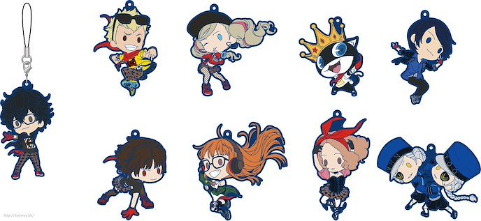 女神異聞錄系列 : 日版 Persona 5 橡膠掛飾 (9 個入)