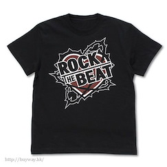 偶像大師 灰姑娘女孩 : 日版 (大碼)「ROCK THE BEAT」黑色 T-Shirt