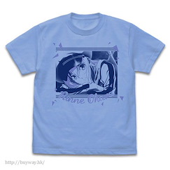 ISLAND : 日版 (大碼)「御原凜音」粉藍色 T-Shirt