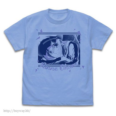 ISLAND (細碼)「御原凜音」粉藍色 T-Shirt (Anime) Rinne Ohara T-Shirt /SAX-S【ISLAND】