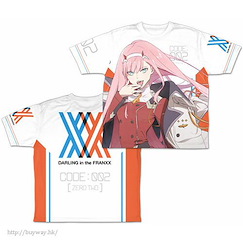 DARLING in the FRANXX (大碼)「02」全彩 T-Shirt Zero Two Double-sided Full Graphic T-Shirt /L【DARLING in the FRANXX】