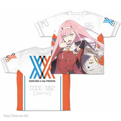 DARLING in the FRANXX (中碼)「02」全彩 T-Shirt Zero Two Double-sided Full Graphic T-Shirt /M【DARLING in the FRANXX】