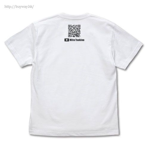 彩虹社 : 日版 (大碼)「月之美兔」白色 T-Shirt