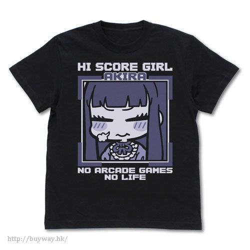 高分少女 : 日版 (加大)「大野晶」黑色 T-Shirt
