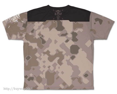 機動戰士高達系列 : 日版 (大碼)「地球聯邦軍」迷彩 T-Shirt
