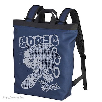 超音鼠 「超音鼠」深藍色 2way 背囊 Sonic Graffiti Design 2way Backpack /NAVY【Sonic the Hedgehog】