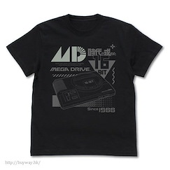 Mega Drive (細碼)「Mega Drive」黑色 T-Shirt Reflector Print T-Shirt /BLACK-S【Mega Drive】