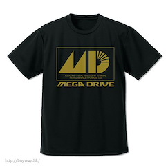 Mega Drive (大碼)「Mega Drive」吸汗快乾 黑色 T-Shirt Dry T-Shirt /BLACK-L【Mega Drive】