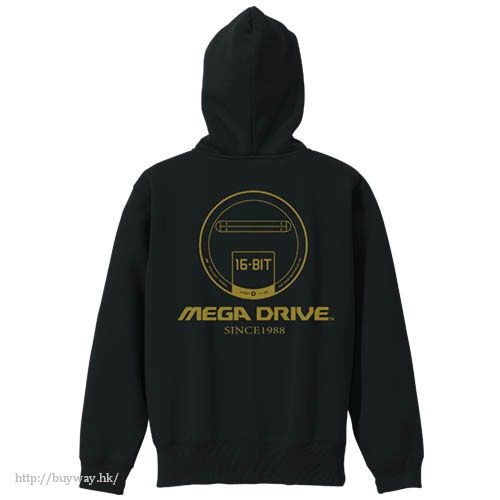 Mega Drive : 日版 (大碼)「Mega Drive」黑色 連帽衫