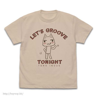 井上多樂 (加大)「LET'S GROOVE TONIGHT」T-Shirt Dancing Toro T-Shirt /LIGHT BEIGE-XL【Toro Inoue】