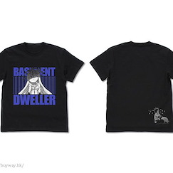 遊戲人生 : 日版 (細碼)「BASEMENT DWELLER」黑色 T-Shirt
