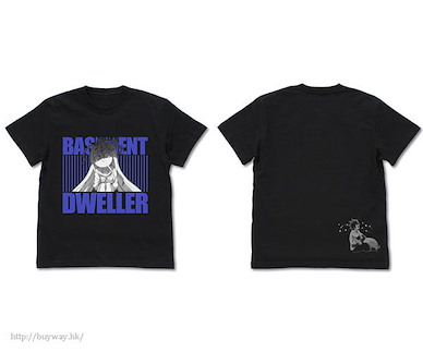 遊戲人生 (加大)「BASEMENT DWELLER」黑色 T-Shirt Basement Dweller "" (Blank Space) T-Shirt /BLACK-XL【No Game No Life】