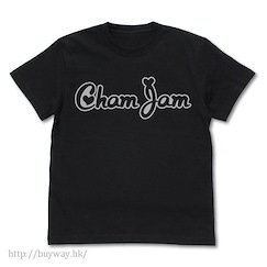神推偶像登上武道館我就死而無憾 (加大)「ChamJam」黑色 T-Shirt ChamJam Logo T-Shirt /BLACK-XL【Oshi ga Budokan Ittekuretara Shinu】