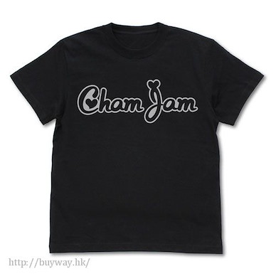 神推偶像登上武道館我就死而無憾 (細碼)「ChamJam」黑色 T-Shirt ChamJam Logo T-Shirt /BLACK-S【Oshi ga Budokan Ittekuretara Shinu】