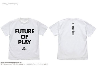 PlayStation (中碼)「FUTURE OF PLAY」白色 T-Shirt FUTURE OF PLAY T-Shirt "PlayStation" /WHITE-M【PlayStation】