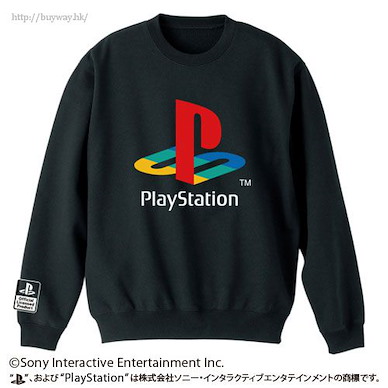 PlayStation (細碼)「PlayStation」初代 長袖 黑色 T-Shirt Sweatshirt 1st Gen. "PlayStation" /BLACK-S【PlayStation】