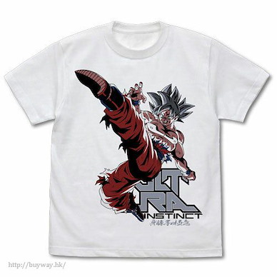 龍珠 (加大)「孫悟空」白色 T-Shirt Ultra Instinct Goku T-Shirt /WHITE-XL【Dragon Ball】