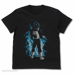 龍珠 (中碼)「比達」黑色 T-Shirt Super Saiyan Blue Vegeta T-Shirt /BLACK-M【Dragon Ball】