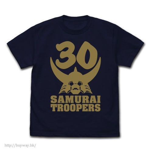 鎧甲聖鬥士 : 日版 (加大)「30周年記念」深藍色 T-Shirt